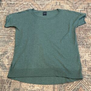 GAP Short Sleeve Knit Top in Sage Green
